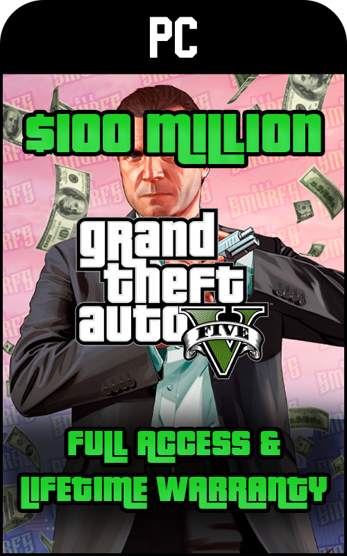 PC GTA V 100 Million+ Cash Account