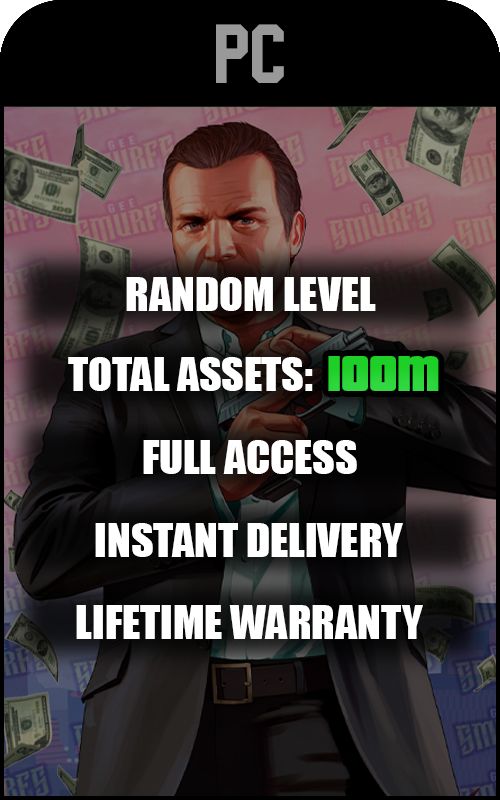 PC GTA V 100 Million+ Cash Account