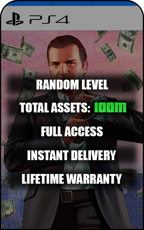 PS4 GTA V Modded 100M+ Cash Account