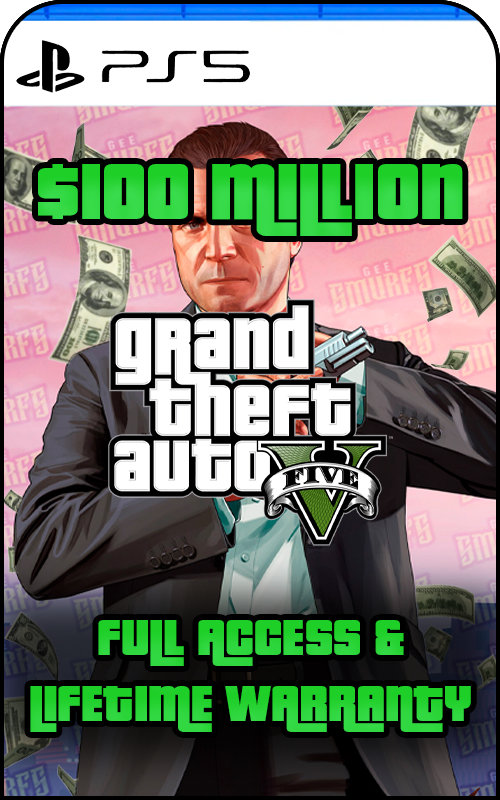 PS5 GTA V Modded 100M+ Cash Account