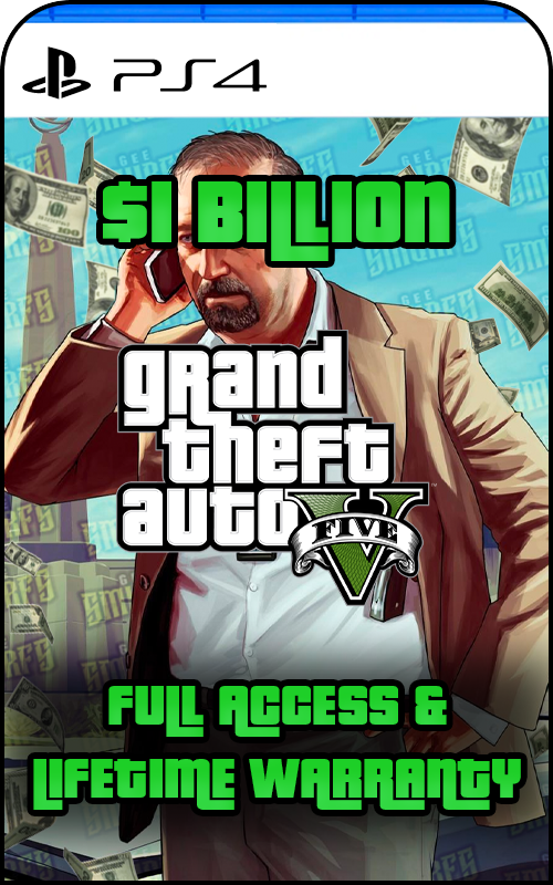 PS4 GTA V Modded 1 Billion+ Cash Account