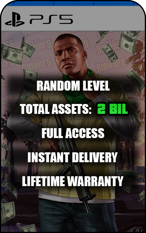 PS5 GTA V Modded 2 Billion+ Cash Account