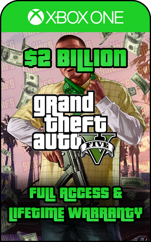 Xbox One GTA V Modded 2 Billion+ Cash Account