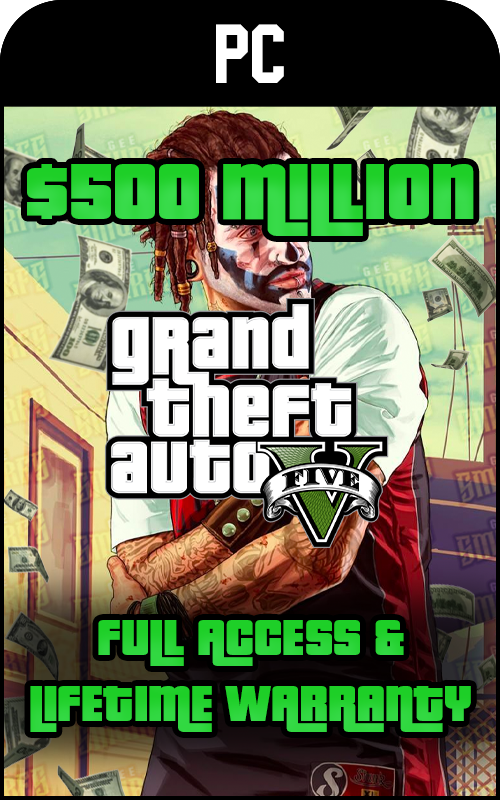 PC GTA V Modded 500 Million+ Cash Account