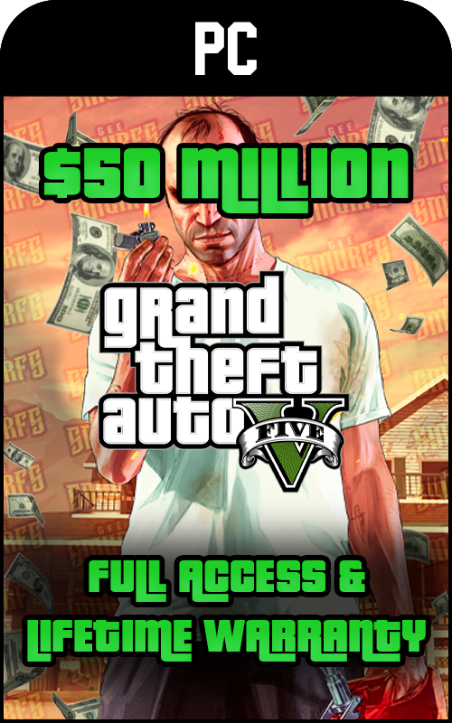 PC GTA V Modded 50 Million+ Cash Account
