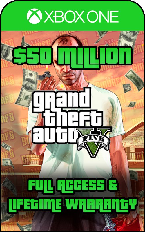 Xbox One GTA V Modded 50M+ Cash Account