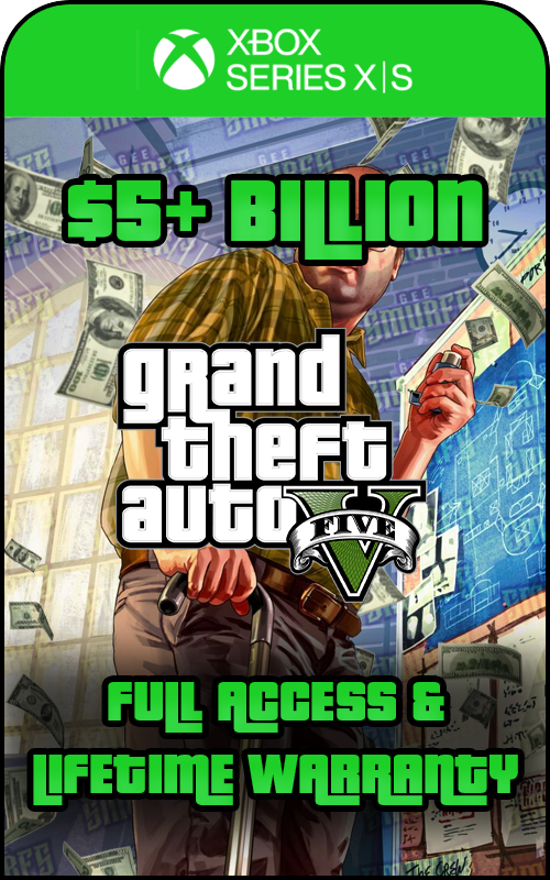 Xbox Series X/S GTA V 5 Billion+ Cash Account