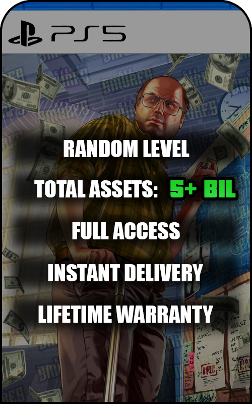 PS5 GTA V Modded 5 Billion+ Cash Account
