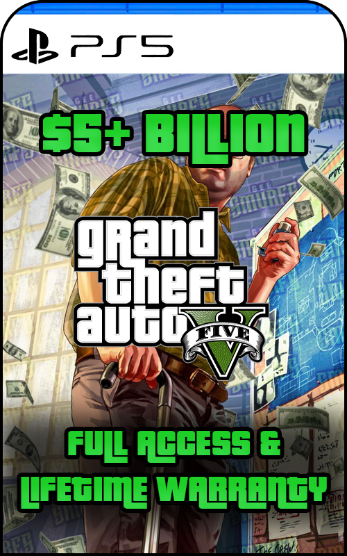 PS5 GTA V Modded 5 Billion+ Cash Account