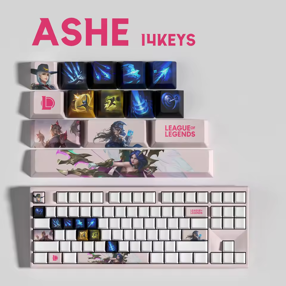 Ashe 14 Custom OEM Keycaps