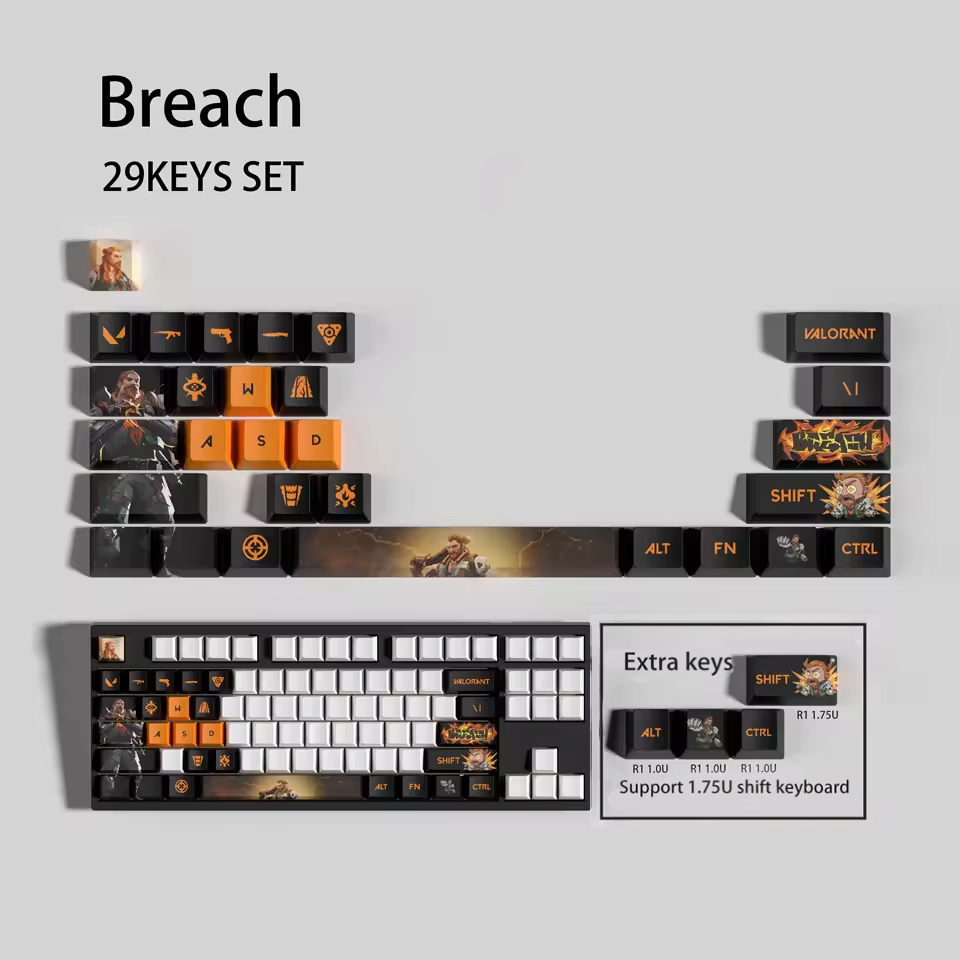 Breach 29 Custom OEM Keycaps