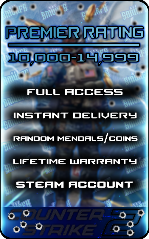 【CS2】Premier Account / 10000-15000 Premier Rating Original Email