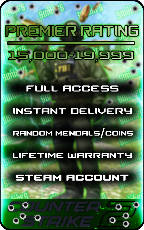 【CS2】Premier Account / 15000-20000 Premier Rating Original Email