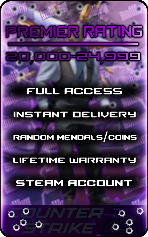 【CS2】Premier Account / 20000-25000 Premier Rating Original Email
