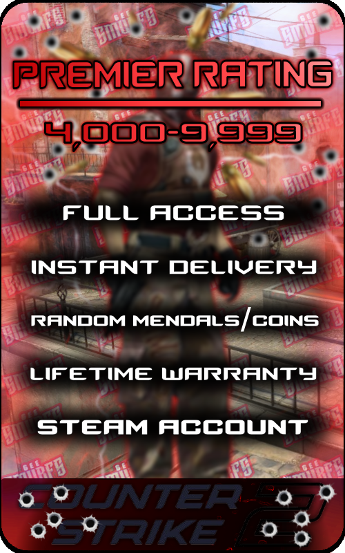 【CS2】Premier Account / 5000-10000 Premier Rating Original Email