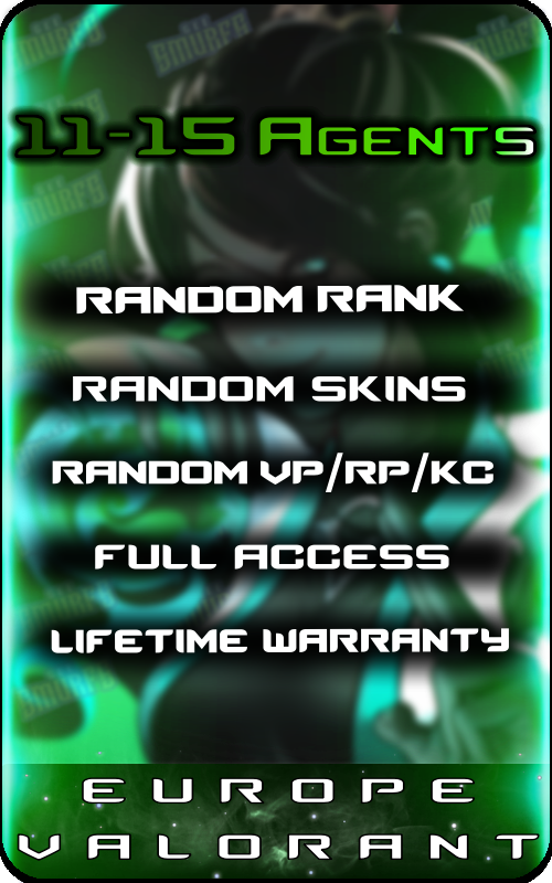 EU 11-15 Agents Account