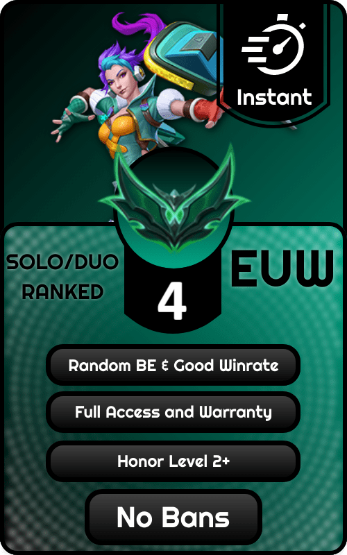 EUW Emerald 4 Ranked Account