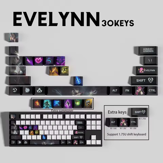 Evelynn 30 Custom OEM Keycaps