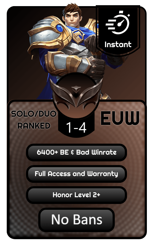 EUW Iron Ranked Account
