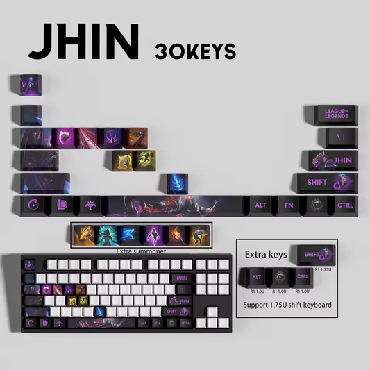 Jhin 30 Custom OEM Keycaps