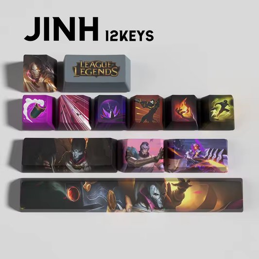 Jhin 12 Custom OEM Keycaps