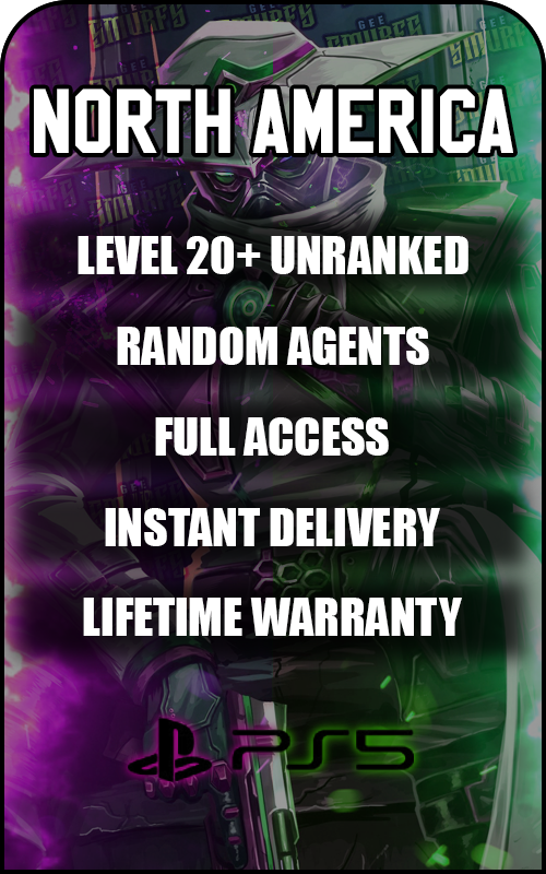 PS5 NA - Valorant Ranked Ready Smurf