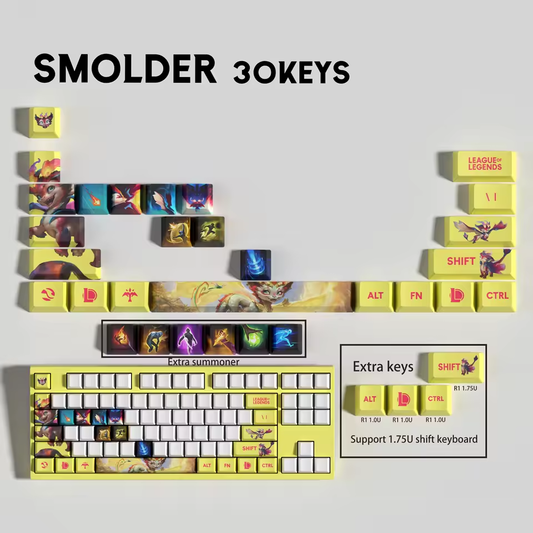 Smolder 30 Custom OEM Keycaps