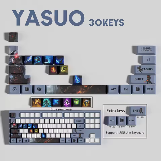 Yasuo 30 Custom OEM Keycaps