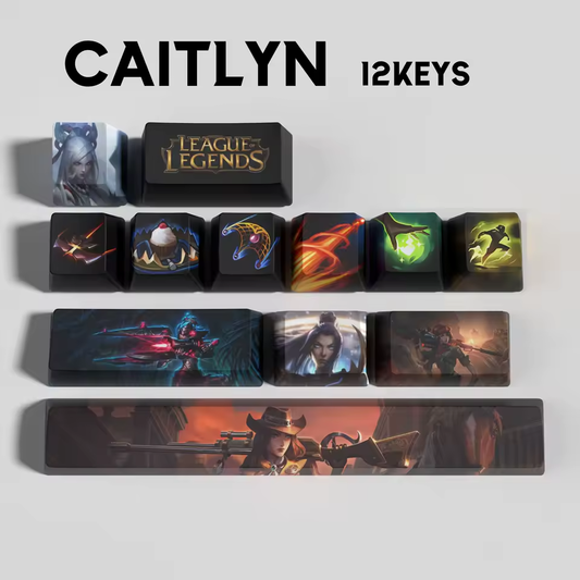 Caitlyn 12 Custom OEM Keycaps