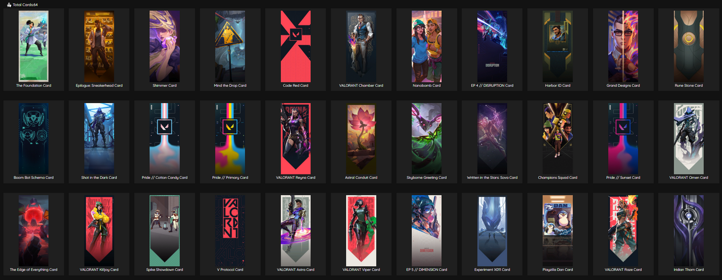 EU Unranked - 13 Skins, 1 Knife, 23 Agents, 41 Buddies.