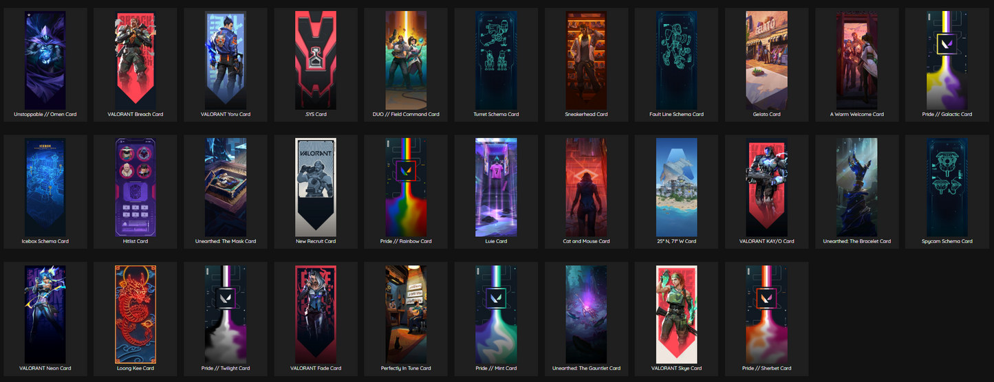 EU Unranked - 13 Skins, 1 Knife, 23 Agents, 41 Buddies.