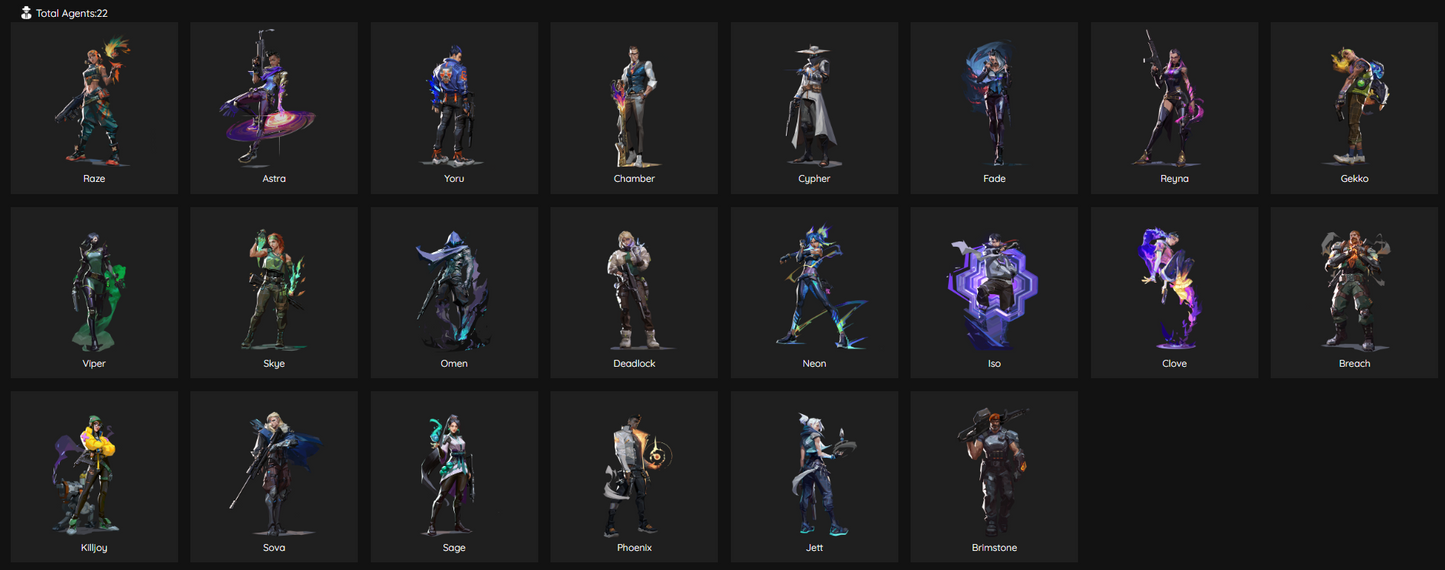 EU Unranked - 13 Skins, 22 Agents, 28 Buddies