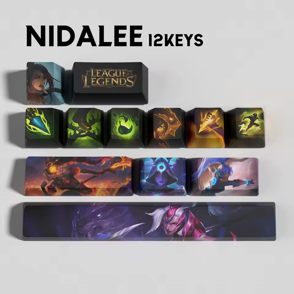 Nidalee 12 Custom OEM Keycaps