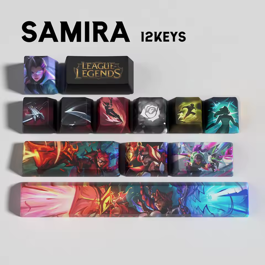 Samira 12 Custom OEM Keycaps