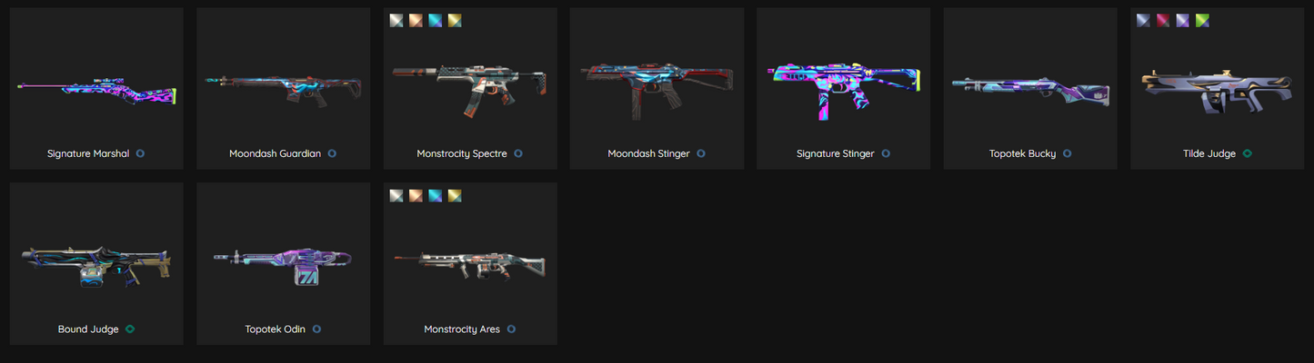 EU Unranked - 31 Skins, 2 Knifes, 24 Agents, 43 Buddies.