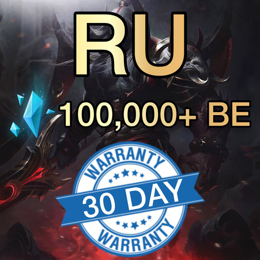 RU - 100,000+ Blue Essence Unranked Smurf