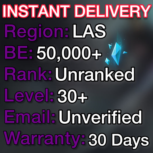 LAS - 50,000+ Blue Essence Unranked Smurf