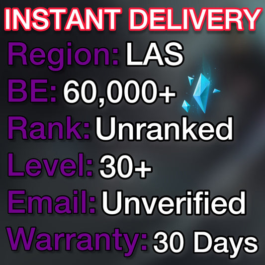 LAS - 60,000+ Blue Essence Unranked Smurf