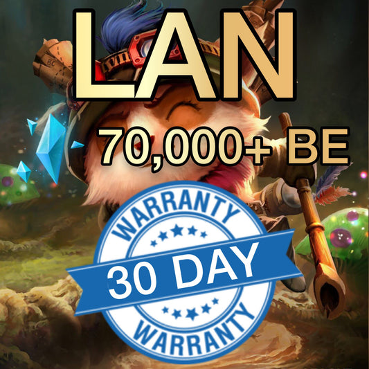 LAN - 70,000+ Blue Essence Unranked Smurf