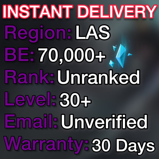 LAS - 70,000+ Blue Essence Unranked Smurf