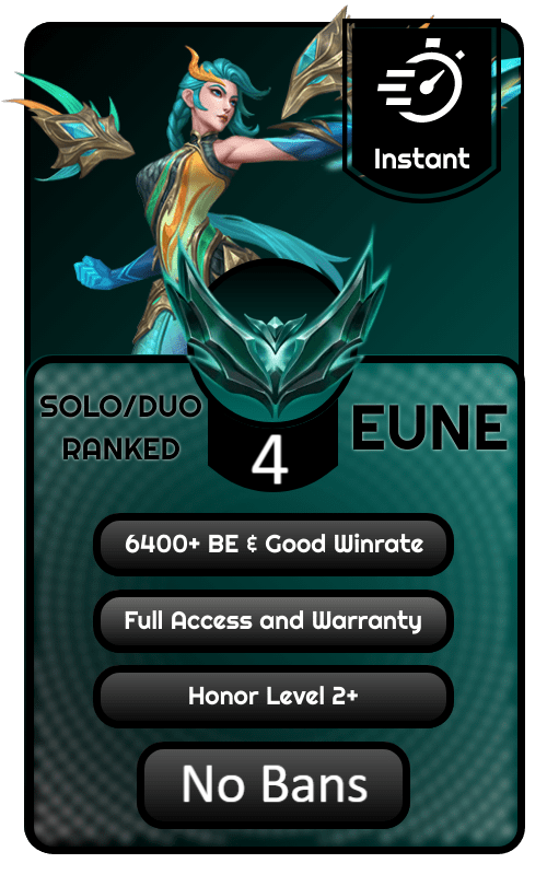 EUNE Platinum 4 Ranked Account