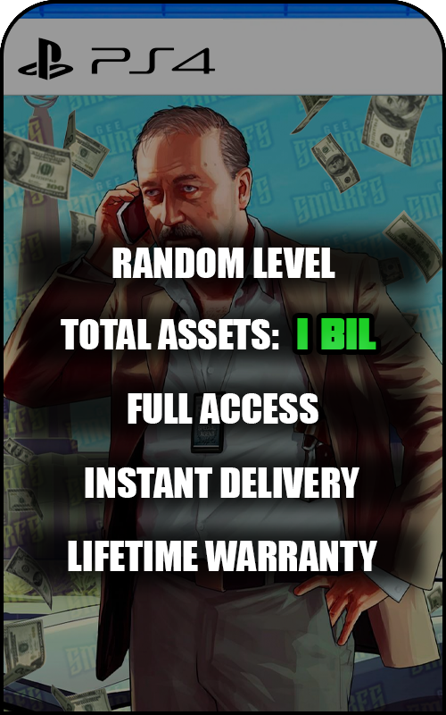 PS4 GTA V Modded 1 Billion+ Cash Account