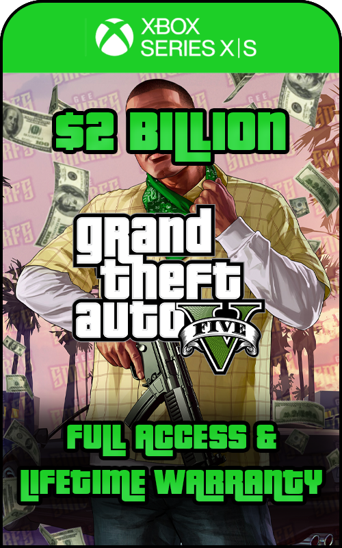 Xbox Series X/S GTA V Modded 2 Billion+ Cash Account