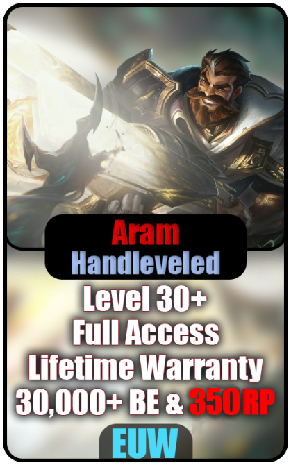 EUW Handlevel Aram Smurf Account