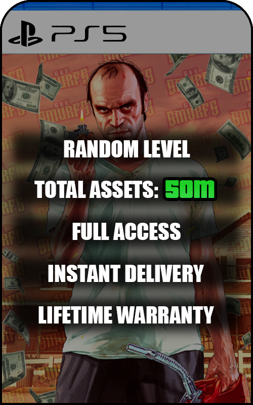 PS5 GTA V Modded 50M+ Cash Account