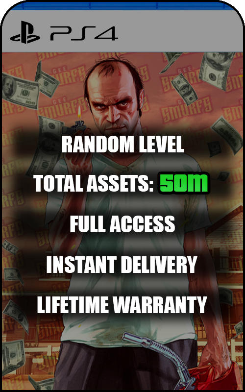 PS4 GTA V Modded 50M+ Cash Account