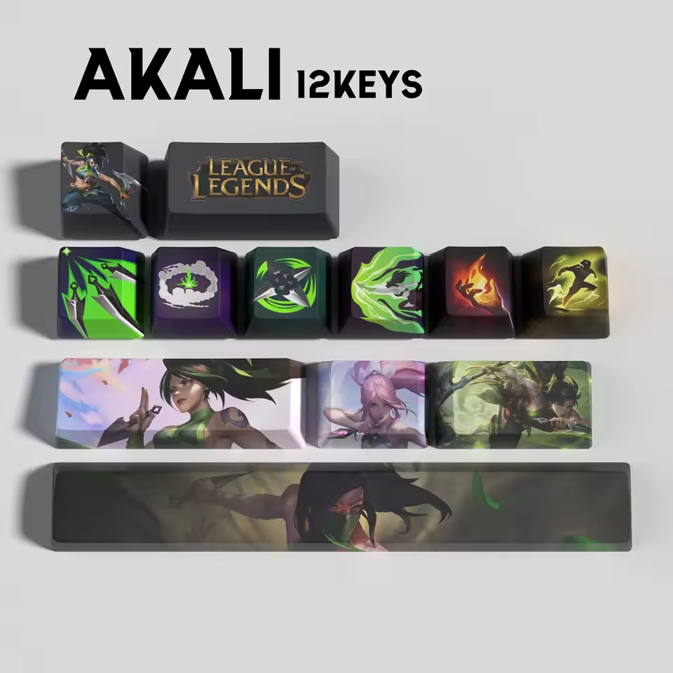 Akali 12 Custom OEM Keycaps