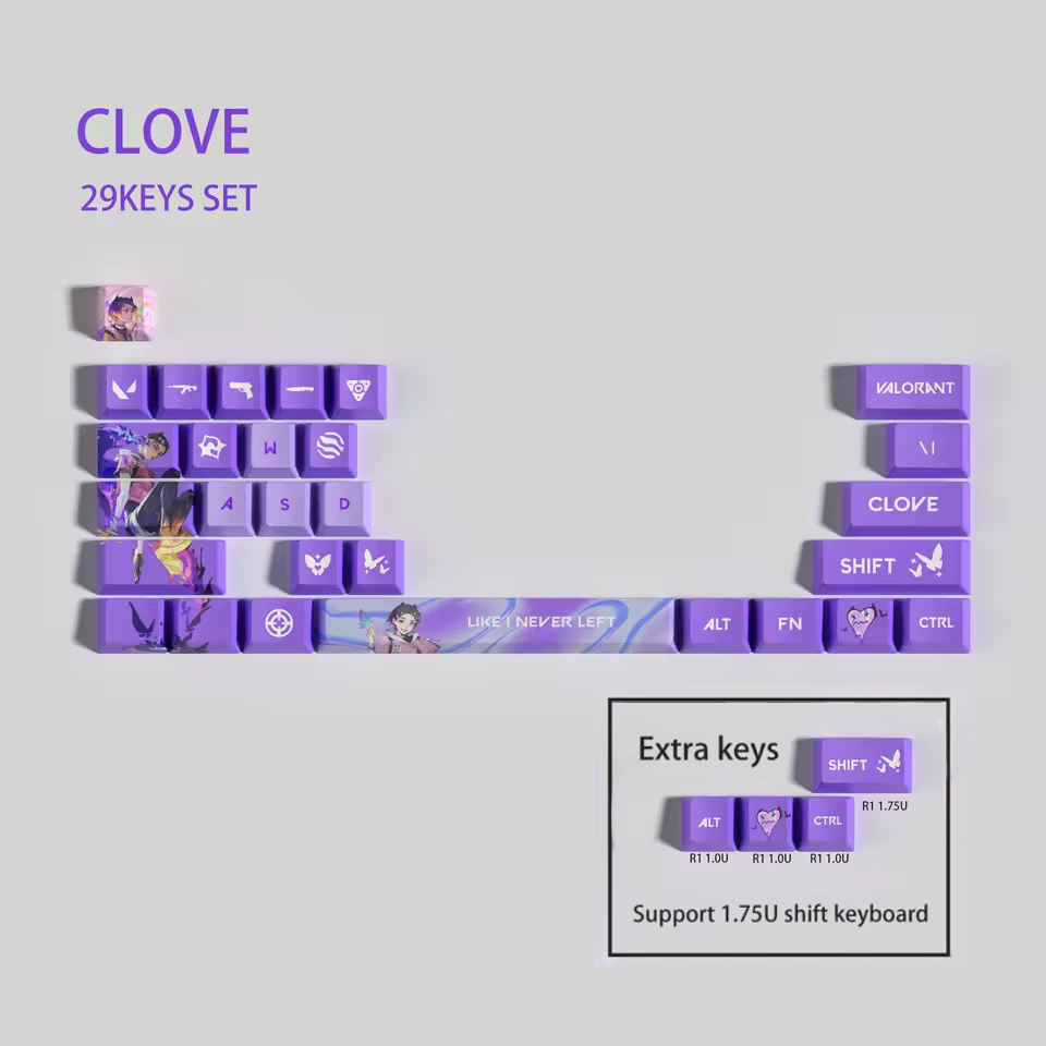 Clove 29 Custom OEM Keycaps