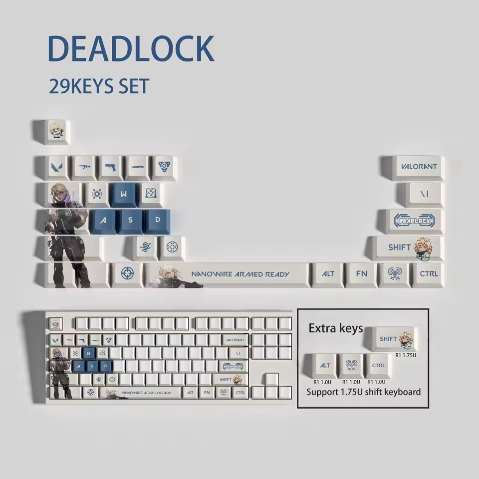 Deadlock 29 Custom OEM Keycaps