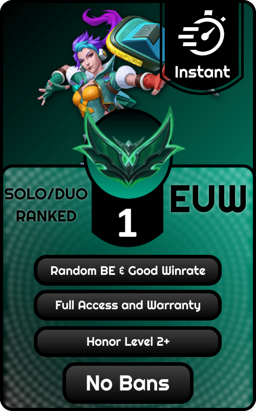 EUW Emerald 1 Ranked Account